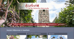 Desktop Screenshot of gruenstadt-asselheim.de